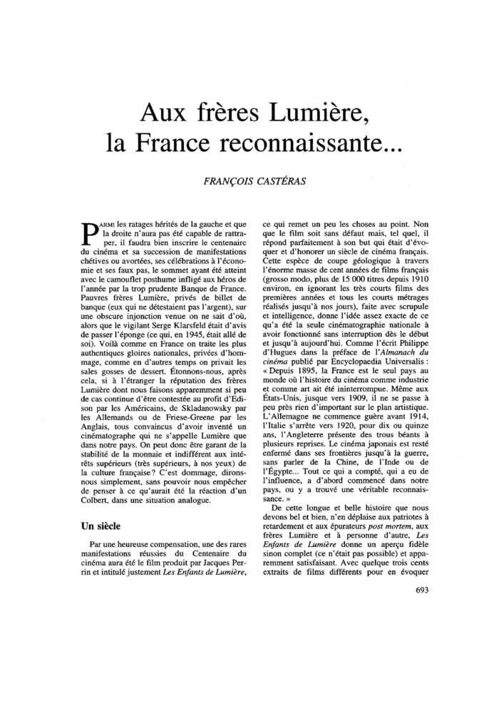 Aux frères Lumière, la France reconnaissante…
 – page 1