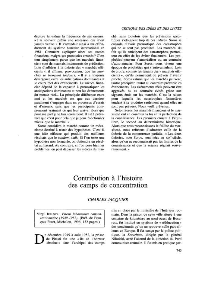 Contribution à l’histoire des camps de concentration
 – page 1