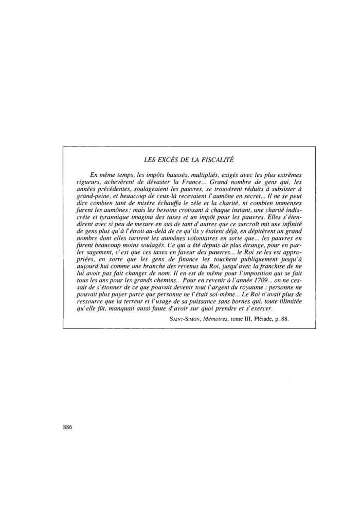 LES EXCÈS DE LA FISCALITÉ
 – page 1