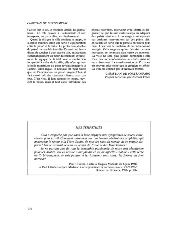 MES SYMPATHIES
 – page 1