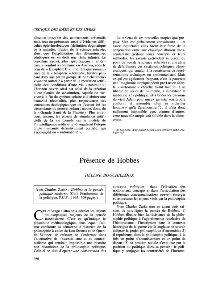 Présence de Hobbes
 – page 1