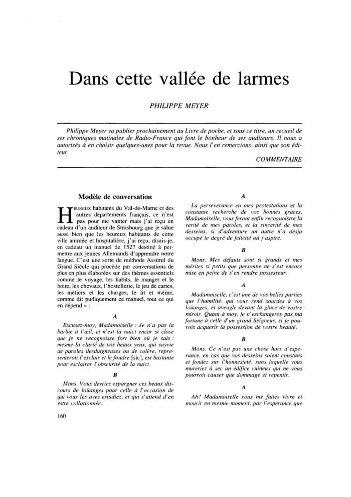 Dans cette vallée de larmes
 – page 1