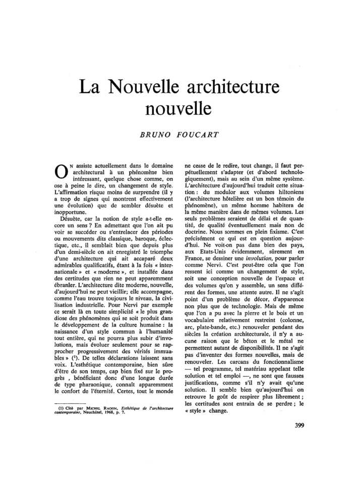 La Nouvelle architecture nouvelle
 – page 1