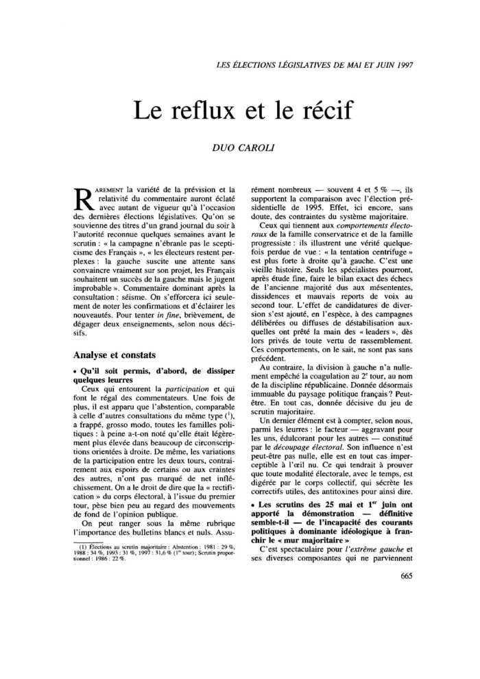 Le reflux et le récif
 – page 1