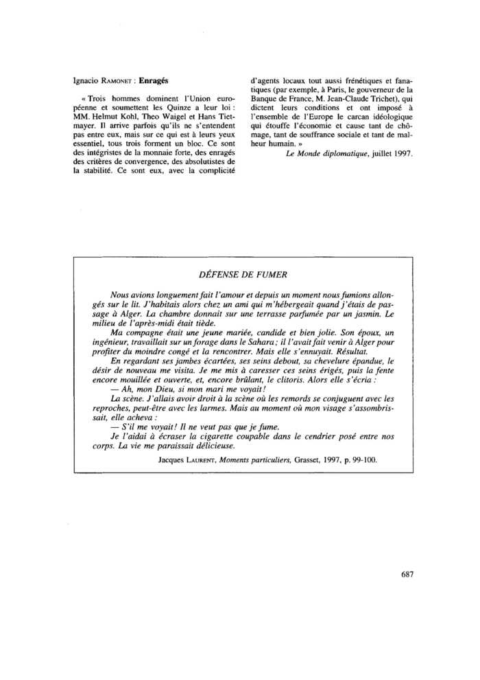 DÉFENSE DE FUMER
 – page 1