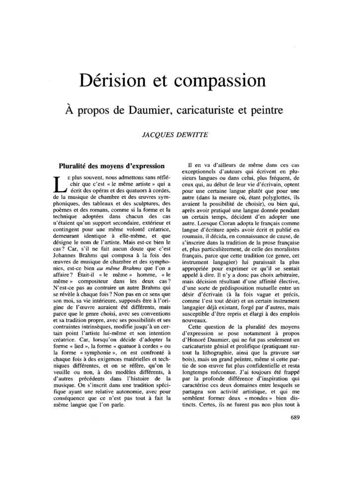 Dérision et compassion
 – page 1