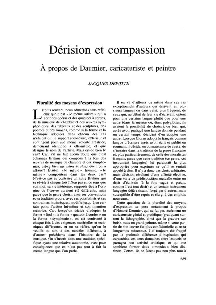 Dérision et compassion
 – page 1