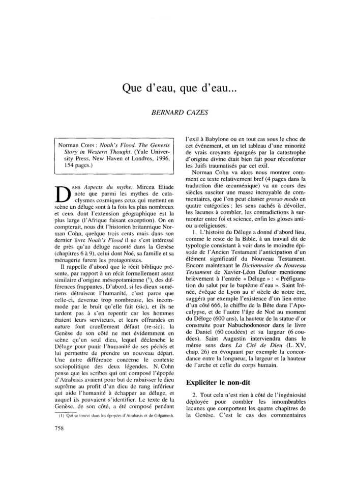 Que d’eau, que d’eau
 – page 1