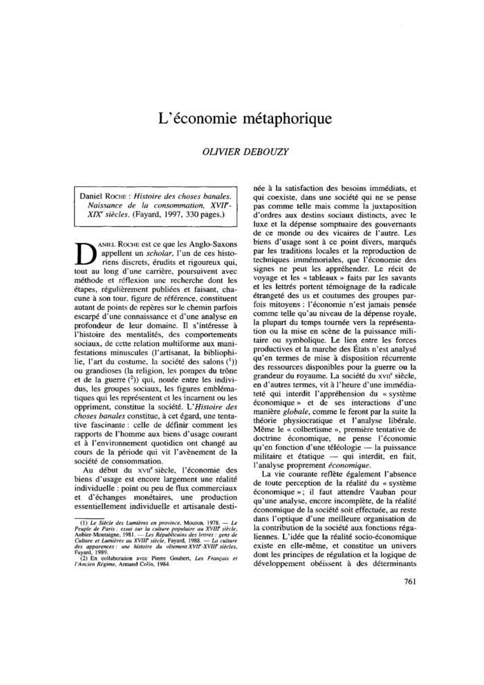L’économie métaphorique
 – page 1