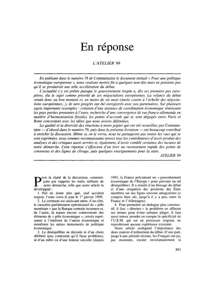 En réponse
 – page 1