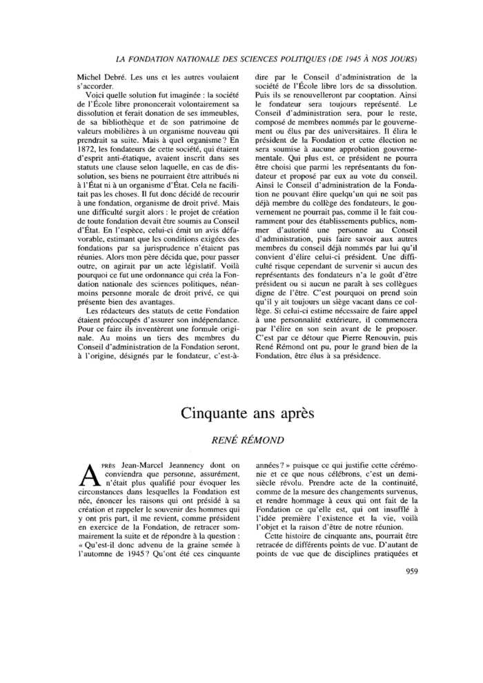 Cinquante ans après
 – page 1