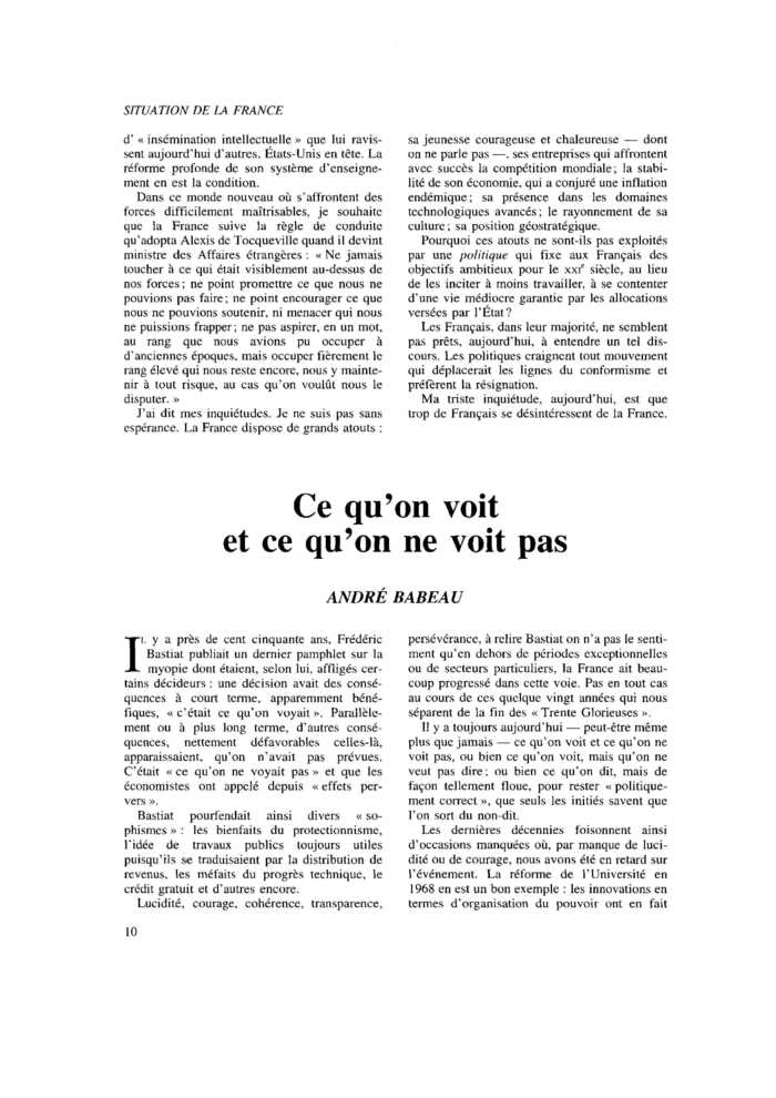 Ce qu’on voit et ce qu’on ne voit pas
 – page 1