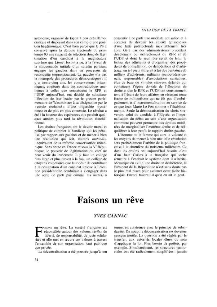 Faisons un rêve
 – page 1
