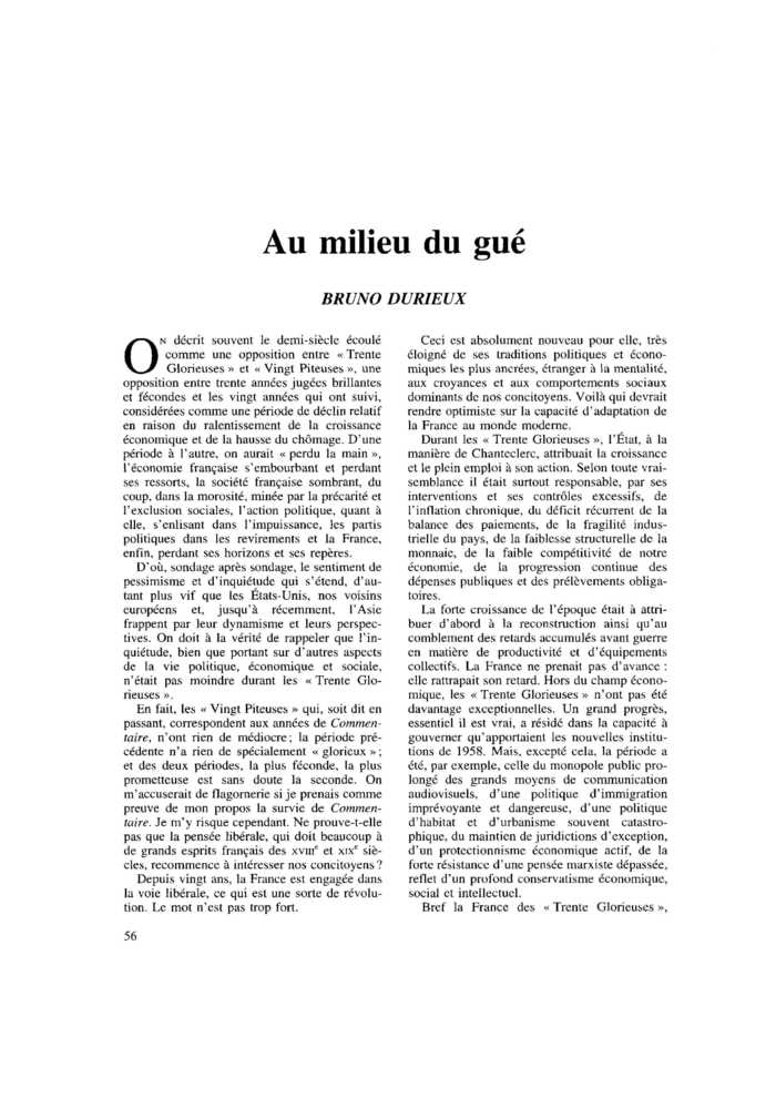 Au milieu du gué
 – page 1