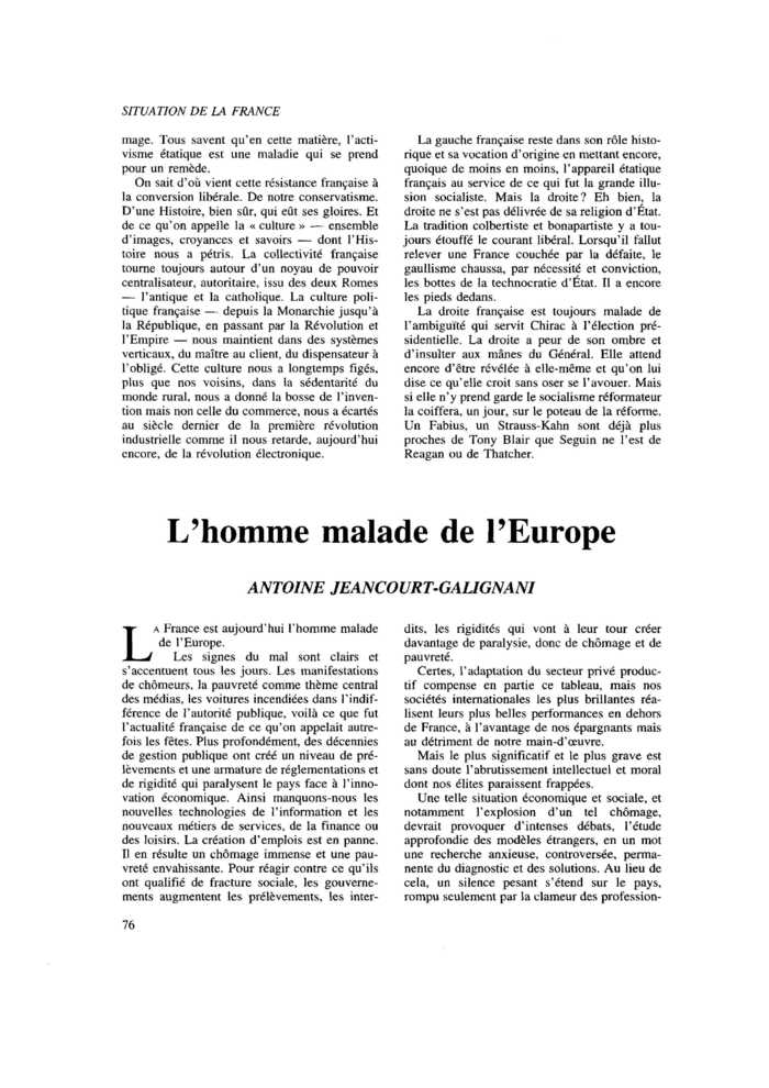L’homme malade de l’Europe
 – page 1
