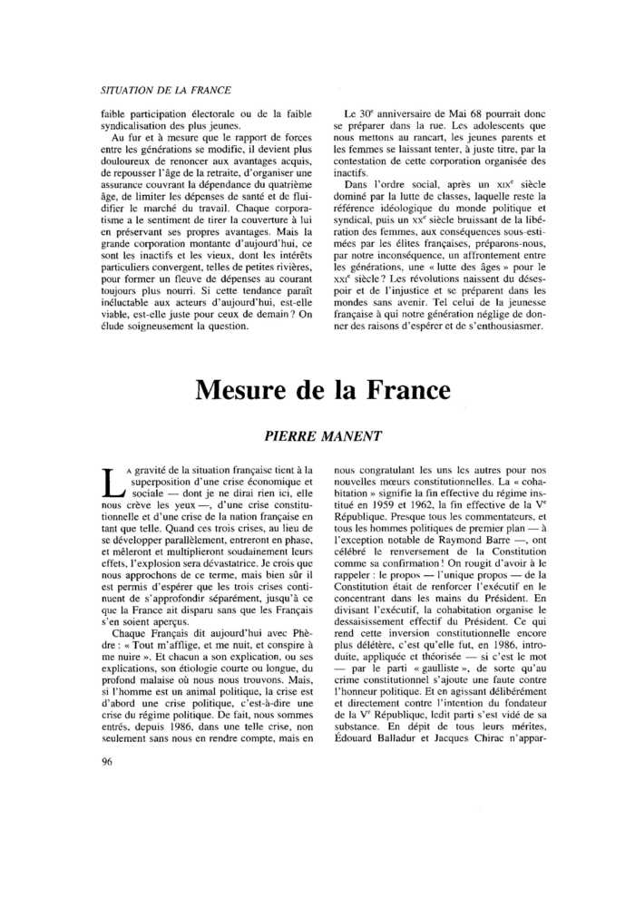 Mesure de la France
 – page 1