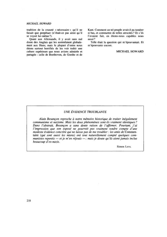 UNE ÉVIDENCE TROUBLANTE
 – page 1