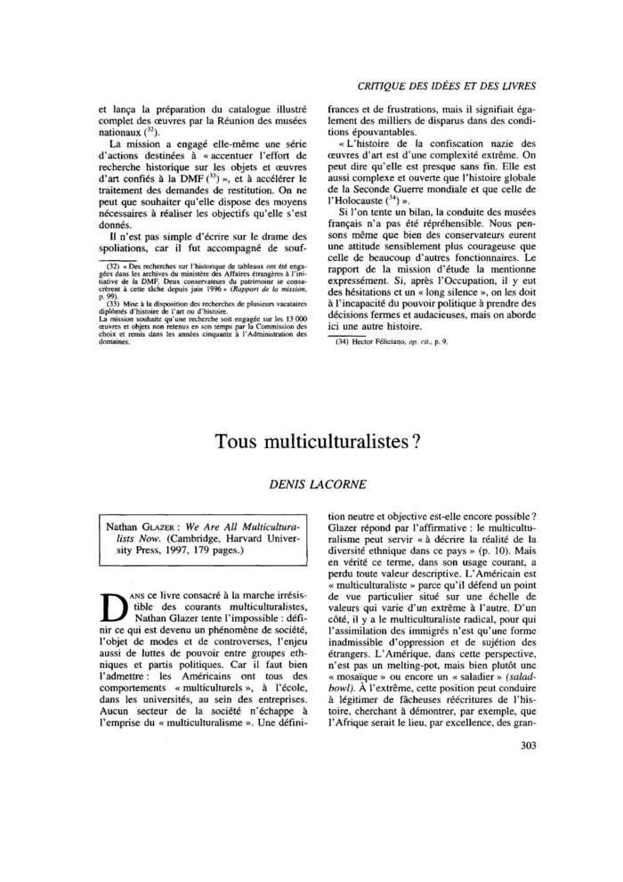 Tous multiculturalistes ?
 – page 1