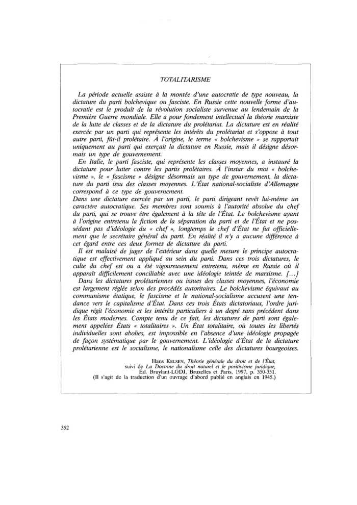 TOTALITARISME
 – page 1