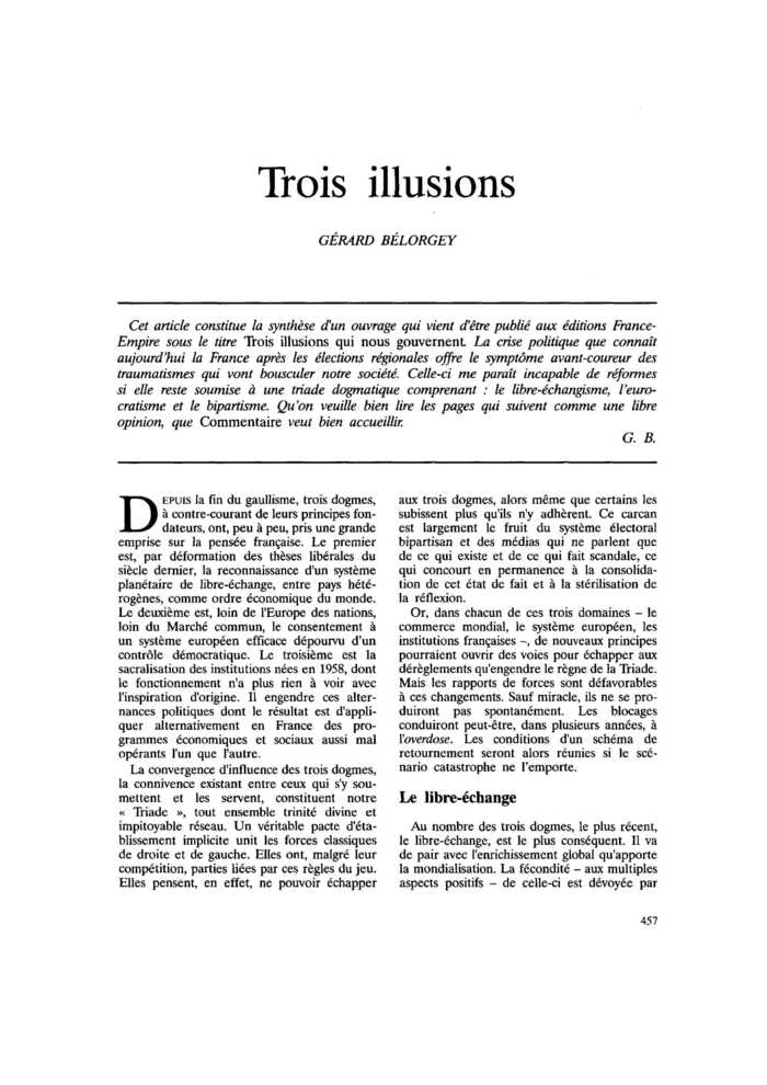 Trois illusions
 – page 1