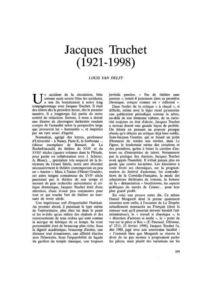 Jacques Truchet (1921-1998)
 – page 1