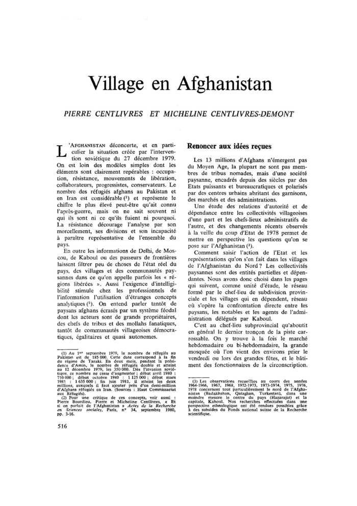 Village en Afghanistan
 – page 1