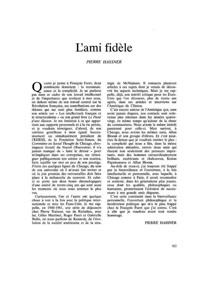 L’ami fidèle
 – page 1