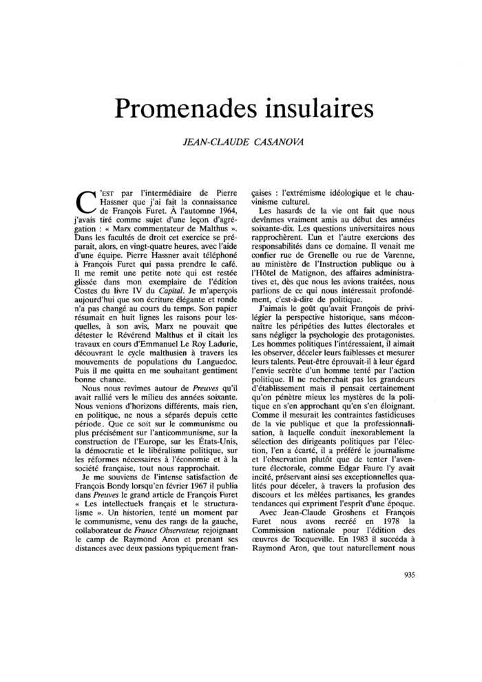 Promenades insulaires
 – page 1