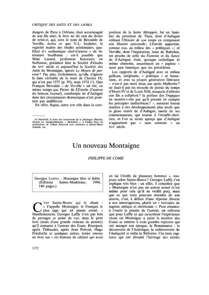 Un nouveau Montaigne
 – page 1