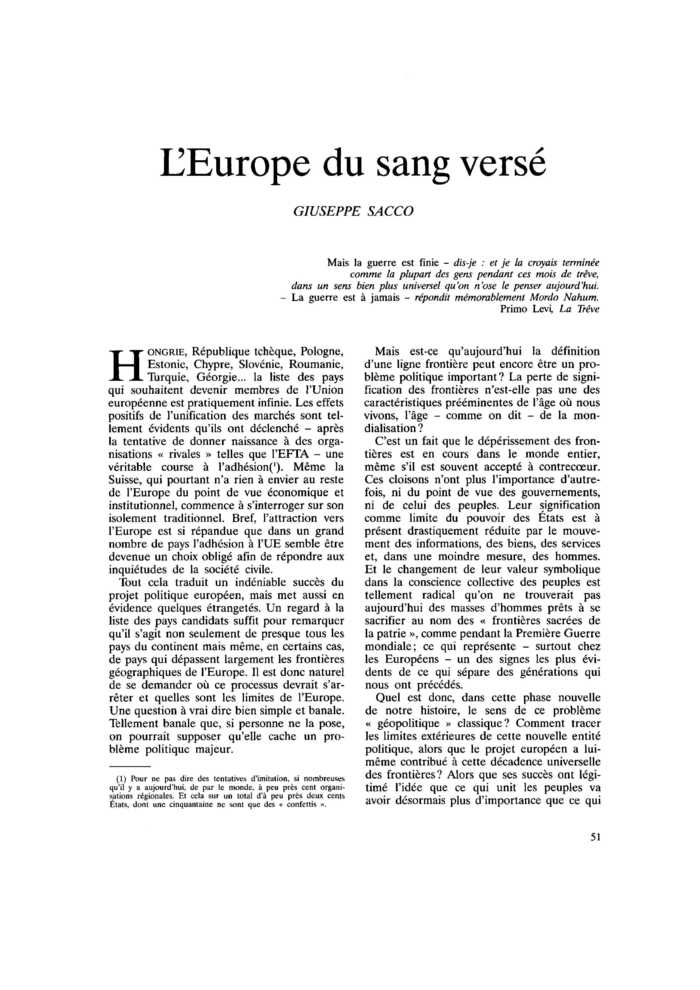 L’Europe du sang versé
 – page 1