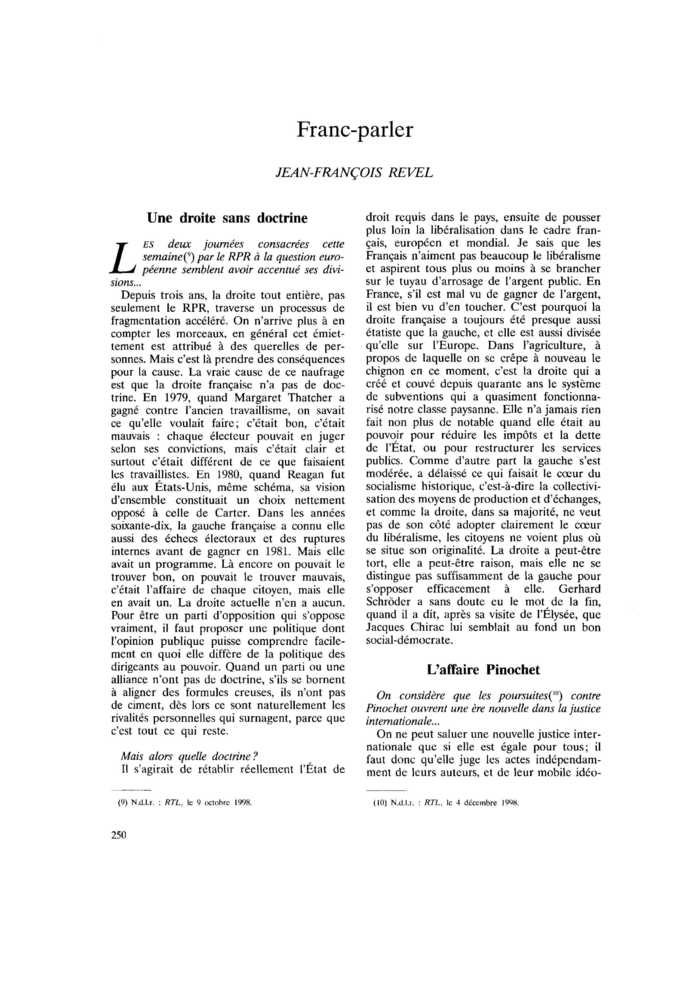 Franc-parler
 – page 1