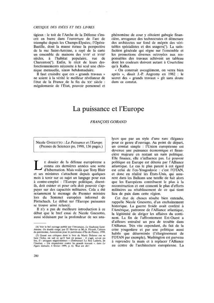 La puissance et l’Europe
 – page 1
