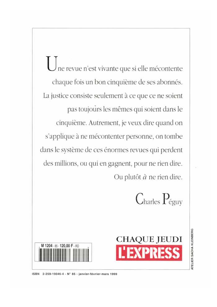 UNE REVUE N’EST…
 – page 1
