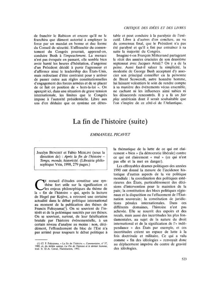 La fin de l’histoire (suite)
 – page 1