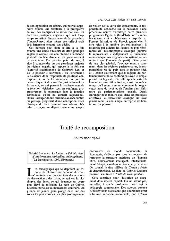 Traité de recomposition
 – page 1