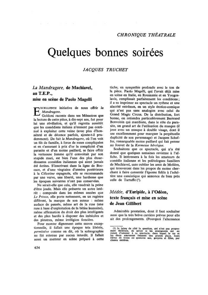 Quelques bonnes soirées
 – page 1