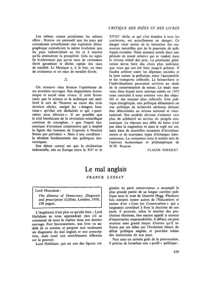 Le mal anglais
 – page 1