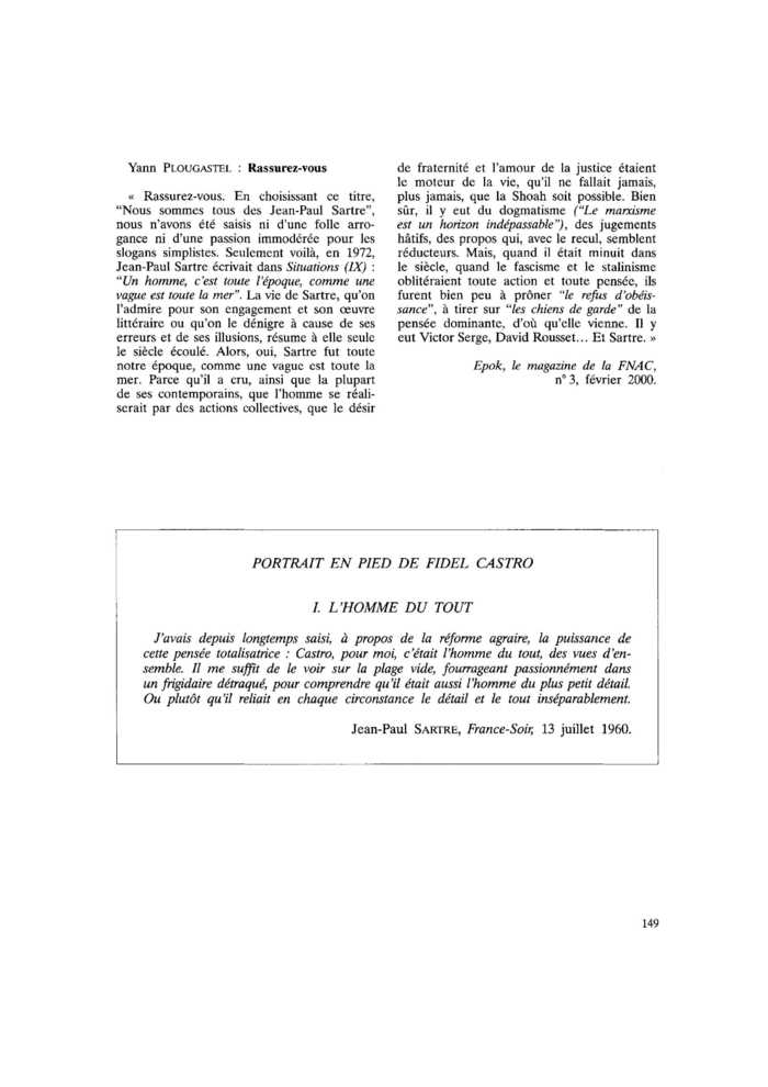 PORTRAIT EN PIED DE FIDEL CASTRO
 – page 1