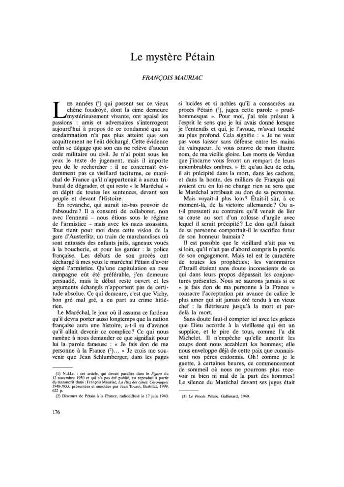 Le mystère Pétain
 – page 1