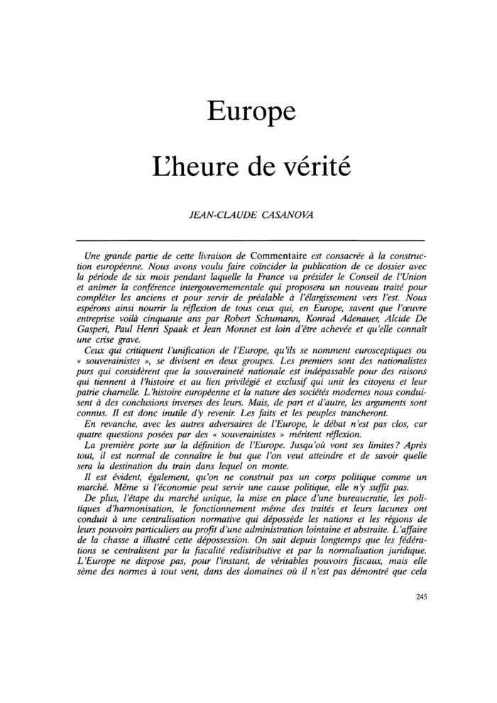 L’heure de vérité
 – page 1