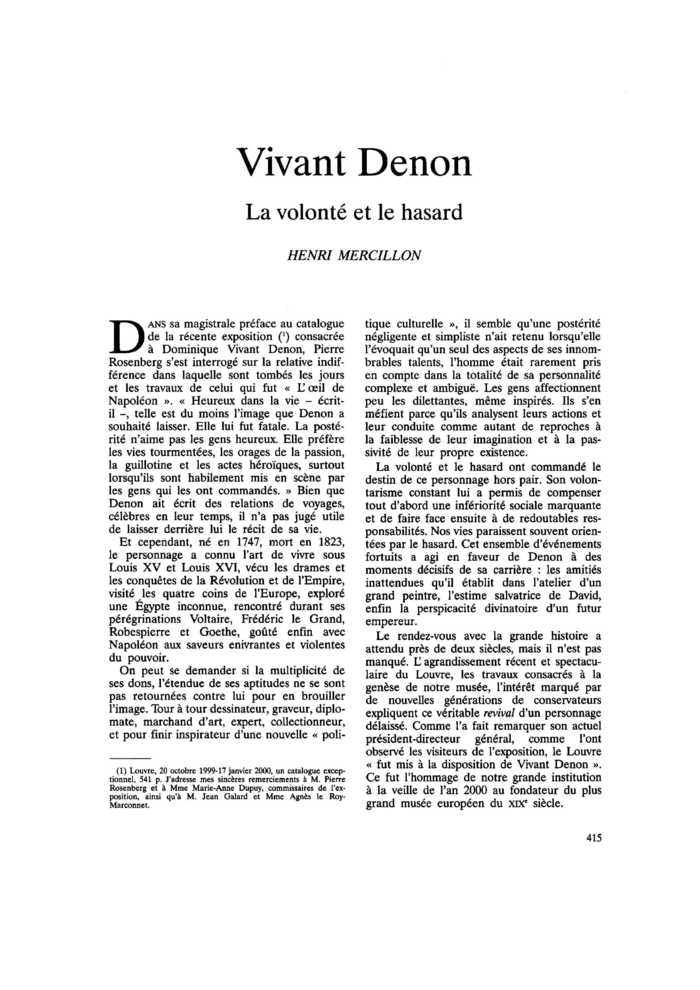 Vivant Denon
 – page 1