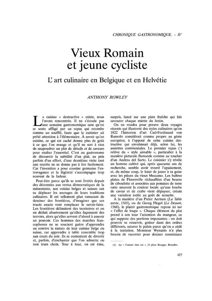 Vieux Romain et jeune cycliste
 – page 1