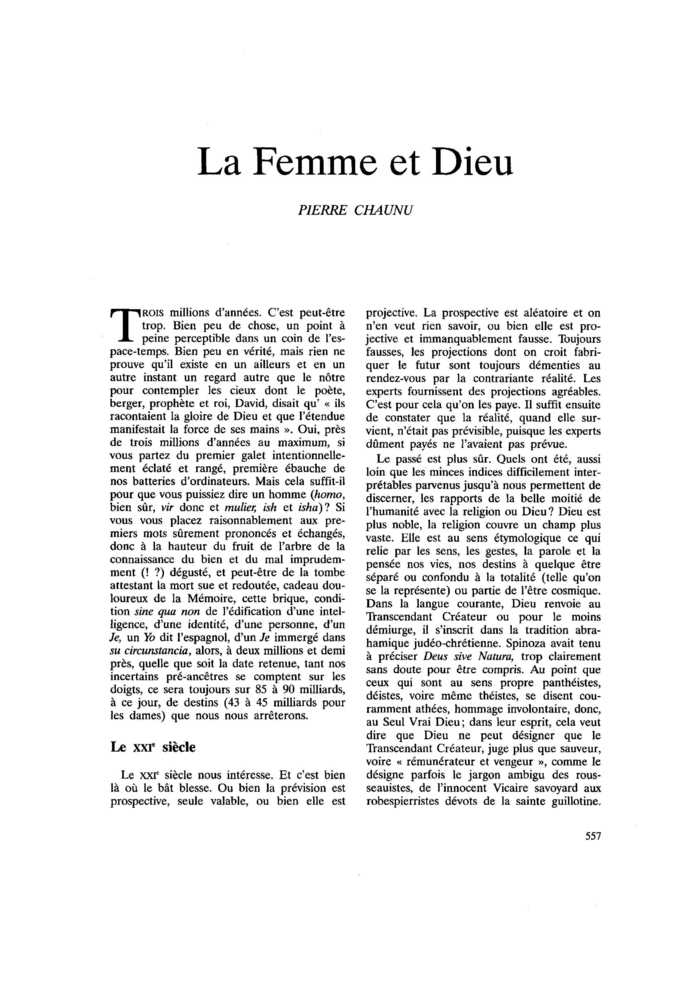 La Femme et Dieu
 – page 1