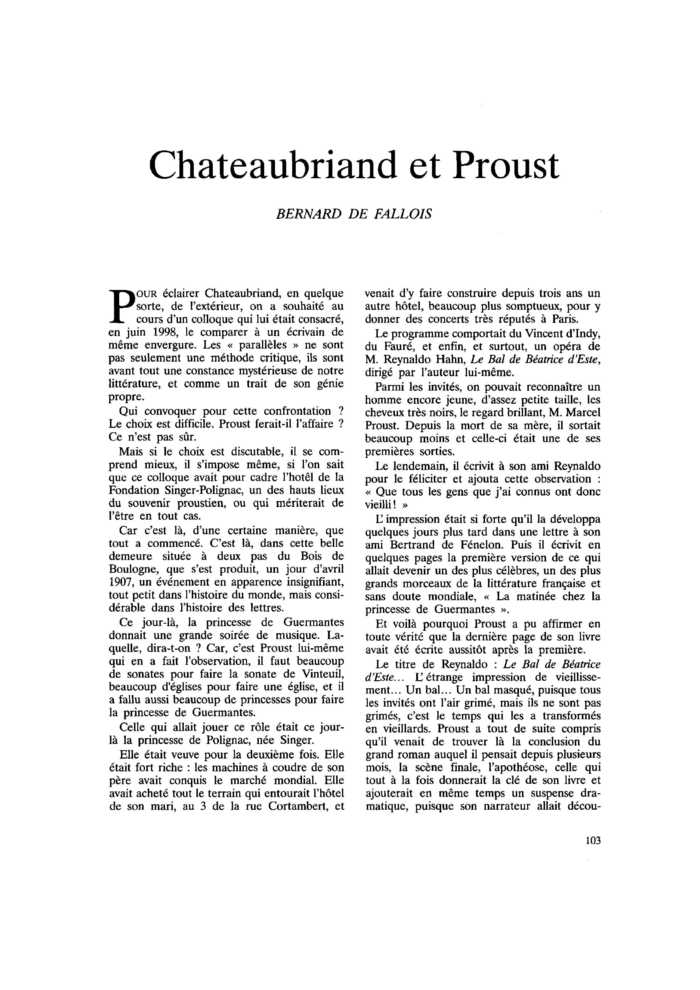 Chateaubriand et Proust
 – page 1