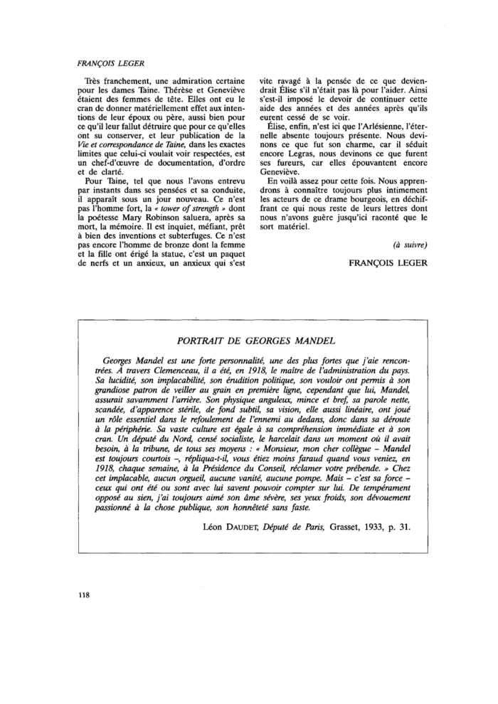 PORTRAIT DE GEORGES MANDEL
 – page 1