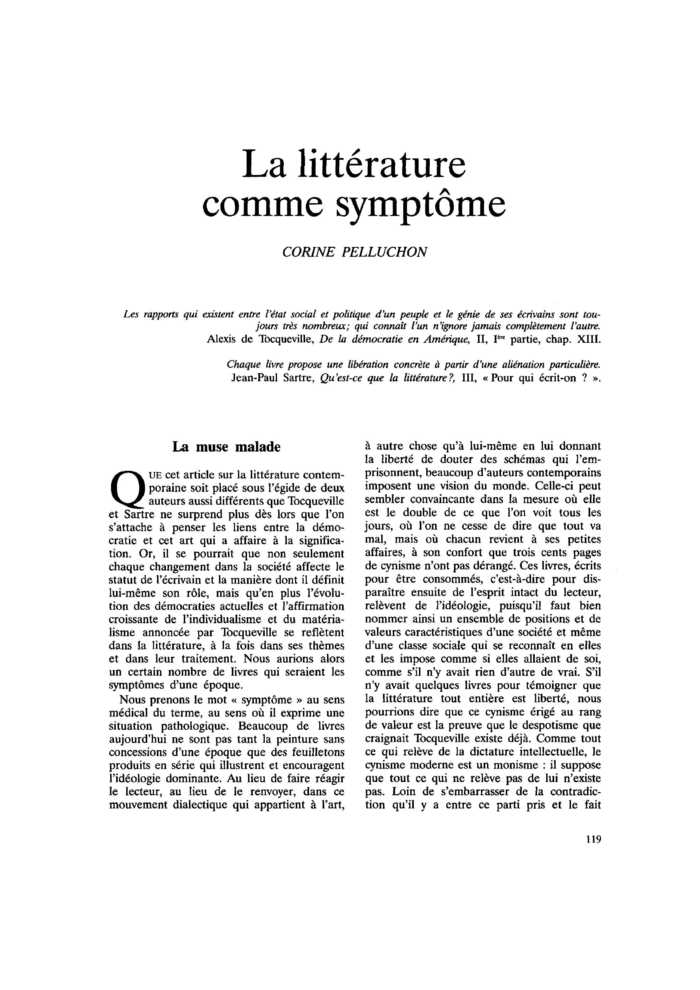 La littérature comme symptôme
 – page 1