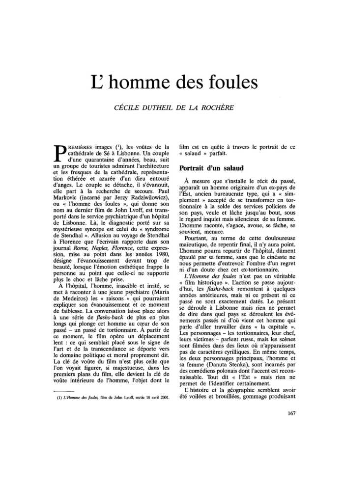 L’homme des foules
 – page 1