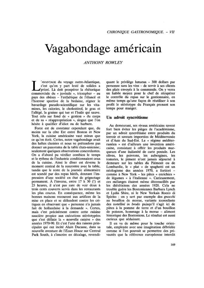 Vagabondage américain
 – page 1