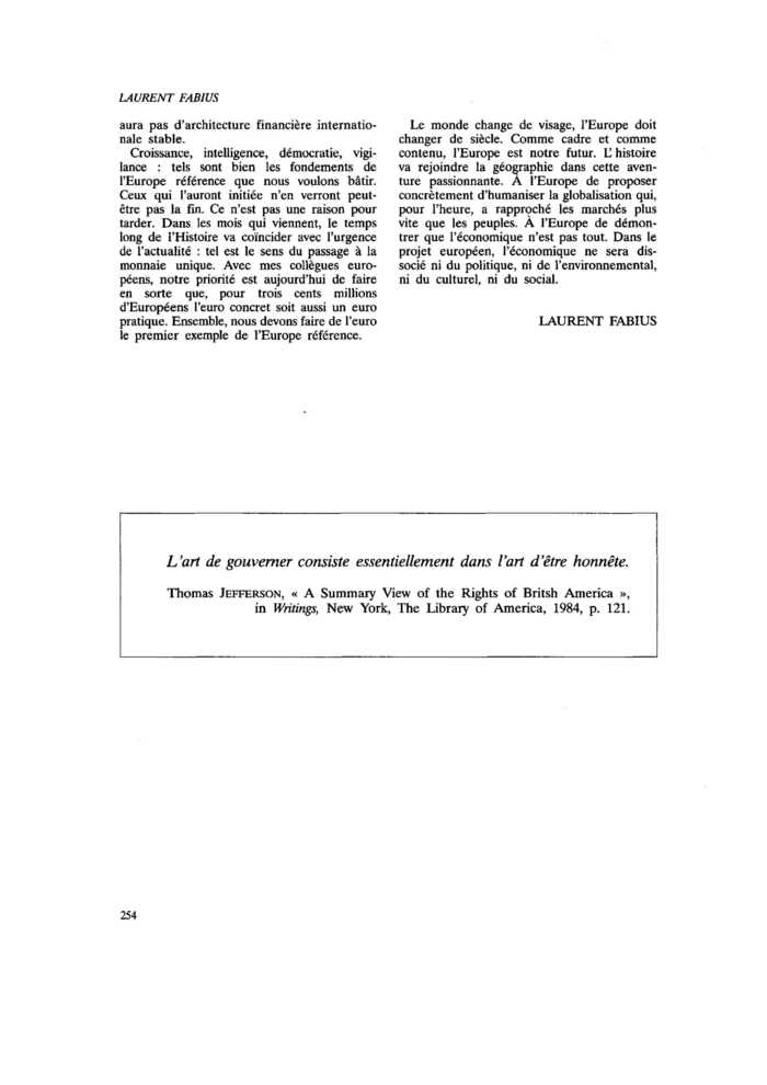 L’art de gouverner…
 – page 1