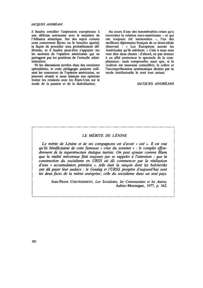 LE MÉRITE DE LÉNINE
 – page 1